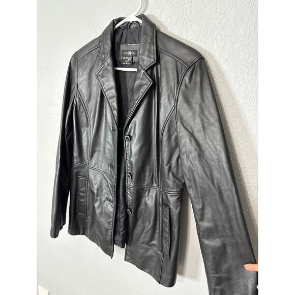 Y2K Forever 21 Genuine Leather Jacket Size Large - Picture 3 of 8